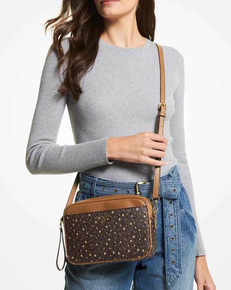 Jet Set Charm Signature Scattered Stars Crossbody Bag