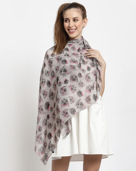 Graphic Print Cotton Stole Price in India