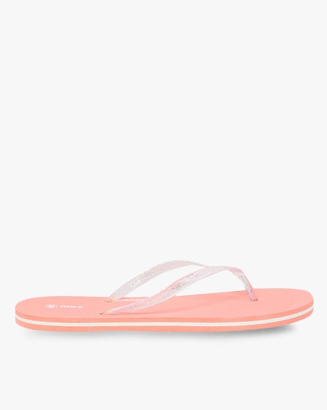 Buy Pink Flip Flop Slippers for Women by MAX Online Ajio