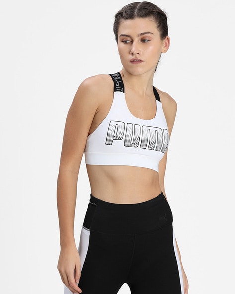 Buy Puma STRONG Girls Black Training Sports Bra online