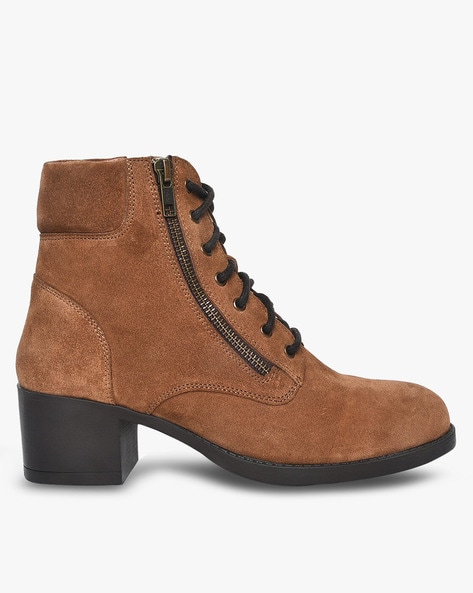 steve madden lace up boots with heel