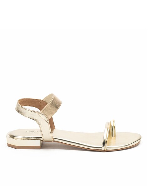 Buy online White Pu Flat Forms Sandals from flats for Women by Aurelia for  ₹630 at 61% off | 2024 Limeroad.com