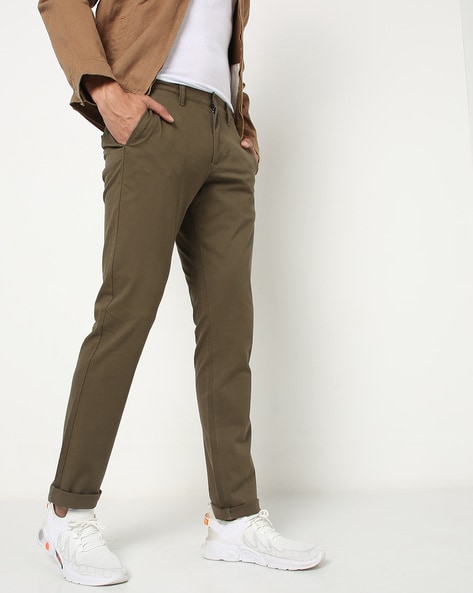 NETPLAY Checked Slim Fit Flat-Front Trousers|BDF Shopping