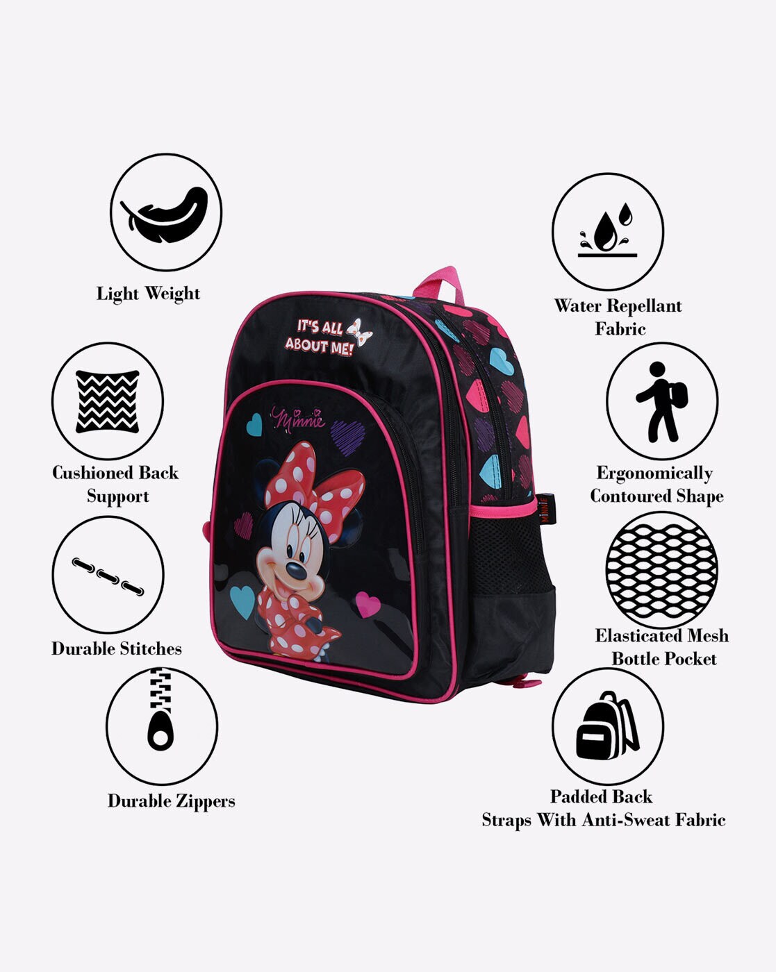 Minnie mouse mesh clearance backpack