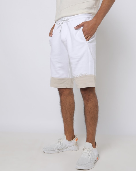 Buy White & Beige Shorts & 3/4ths for Men by Calvin Klein Jeans Online |  