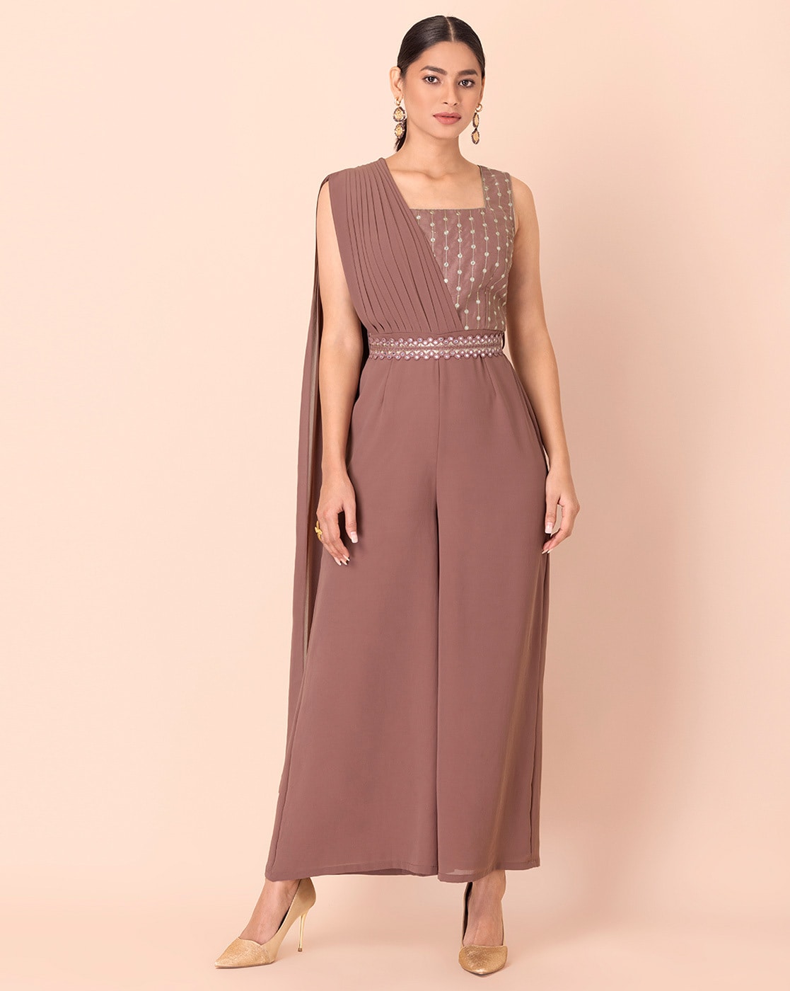Buy Pink Jumpsuit & Playsuits for Women by Indya Online | Ajio.com