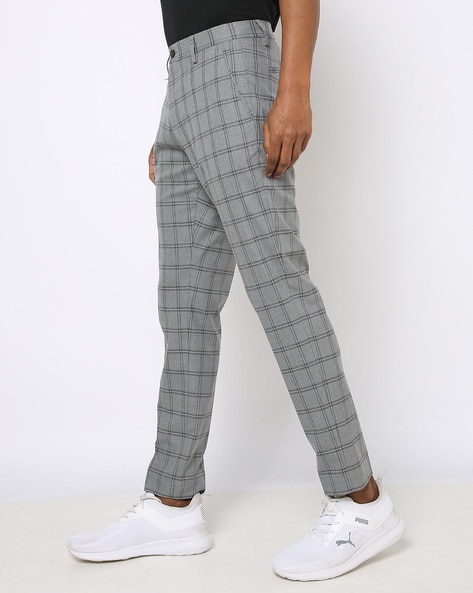 Checked Casual Men Slim Fit Pants 25.90 - MOI OUTFIT