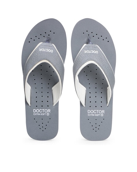 grey flip flop slippers