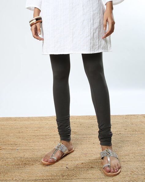 Grey Womens Leggings And Churidars - Buy Grey Womens Leggings And Churidars  Online at Best Prices In India