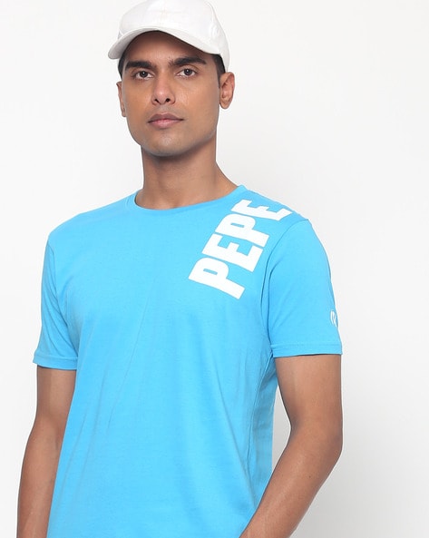 Buy Blue by Men Tshirts Pepe Online for Jeans