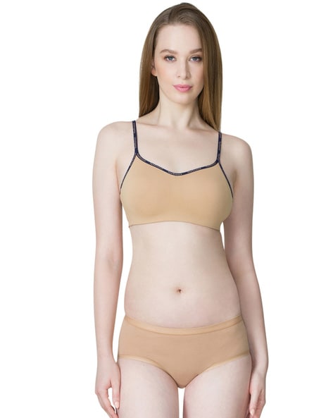 Buy Women Cotton Spandex Cup Camisole Bra Pack of 3 Online In India At  Discounted Prices