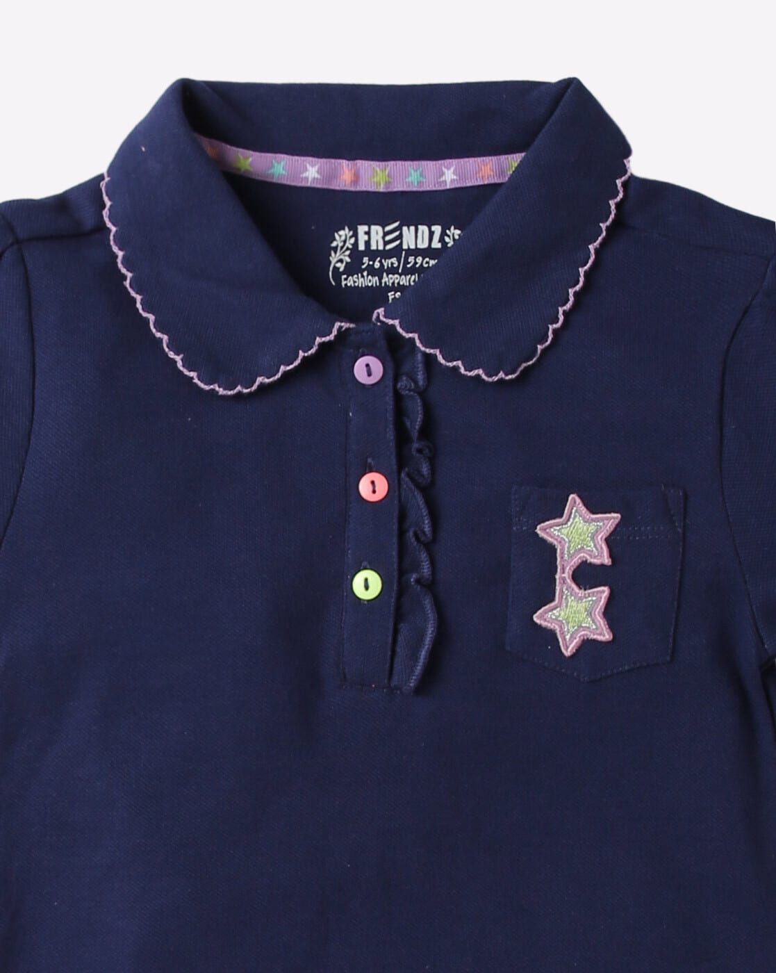 Buy Navy Blue Tshirts for Girls by KG FRENDZ Online