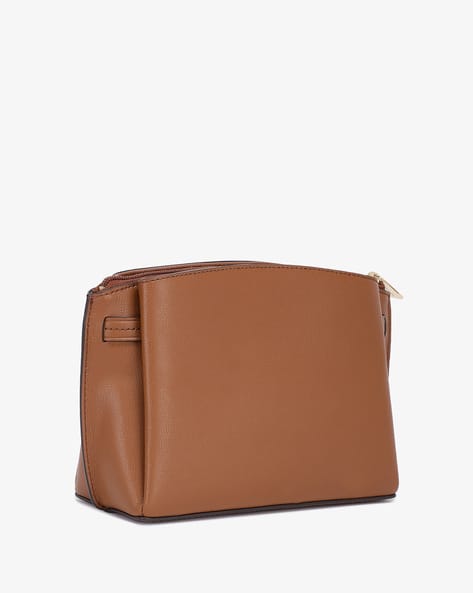 Clearance rochelle medium logo and leather satchel Clearance