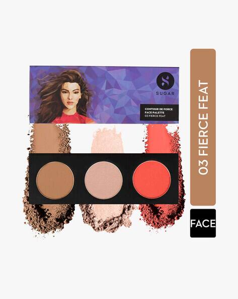 Sugar Cosmetics Contour De Force Face Palette - 03 Fierce Feat (Multicolor)