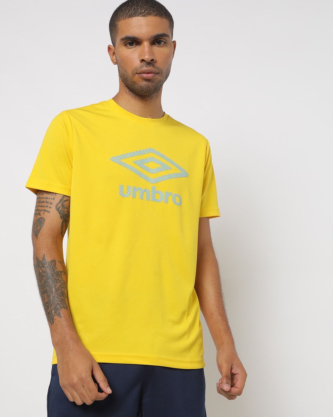 Buy Yellow Tshirts for Men by UMBRO Online | Ajio.com