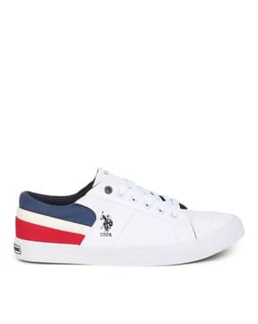 white sneakers polo