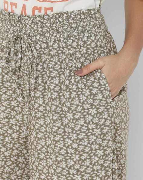 Floral Print Pants with Insert Pockets