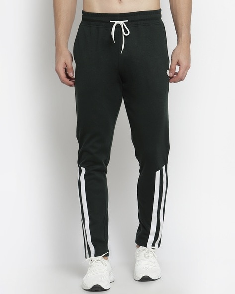 Buy Black Track Pants for Men by FITZ Online | Ajio.com