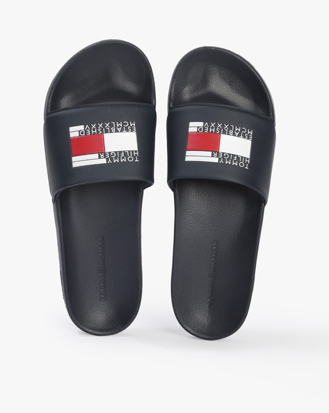 Logo Print Slip On Sliders