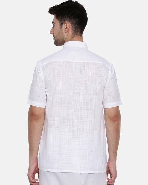 White Shirts for Men by Ramraj Cotton 