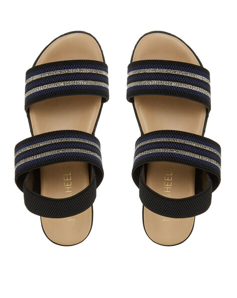 Amazon.com | GORGLITTER Snakeskin Embossed Flat Sandals H-Band Slide Sandal  Beige CN35 | Flats