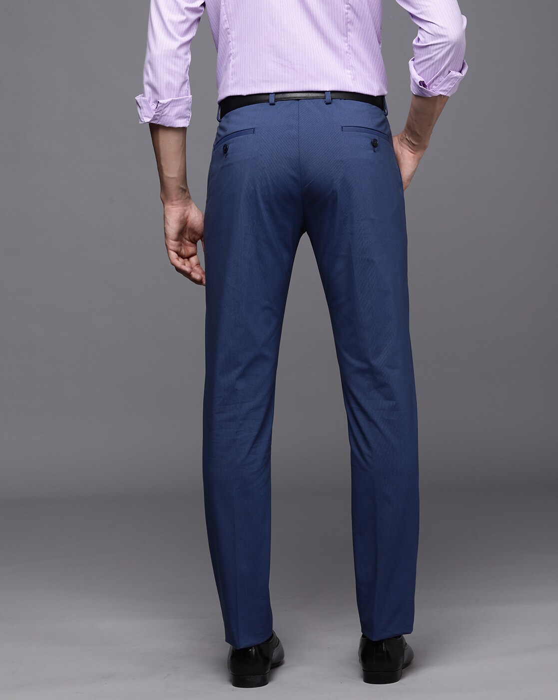 LOUIS PHILIPPE Slim Fit Men Dark Blue Trousers - Buy LOUIS PHILIPPE Slim  Fit Men Dark Blue Trousers Online at Best Prices in India | Flipkart.com