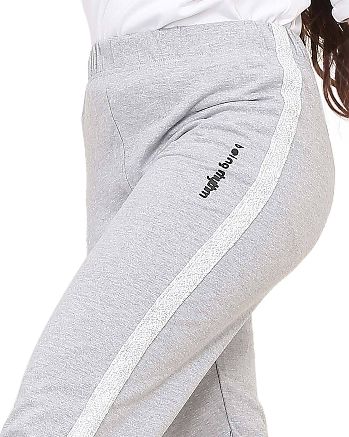 LES GIRLS LES BOYS Regular Track Pants - Vaporous Grey