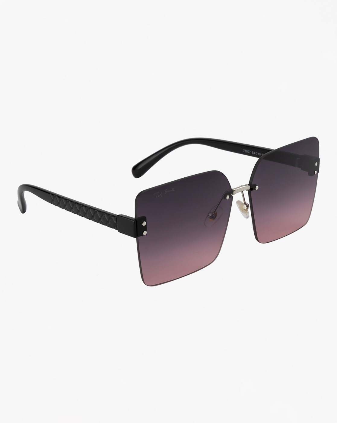 Ted Smith Pilot Pink Polycarbonate Sunglasses For Men Women