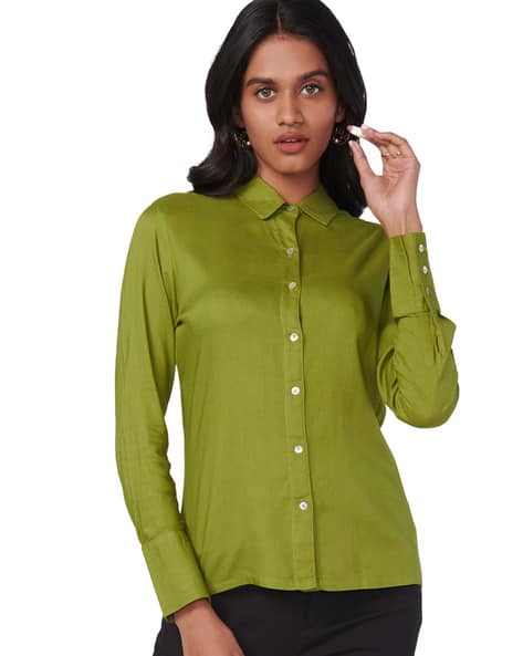 Olive Shirts for Women by Not So Pink 