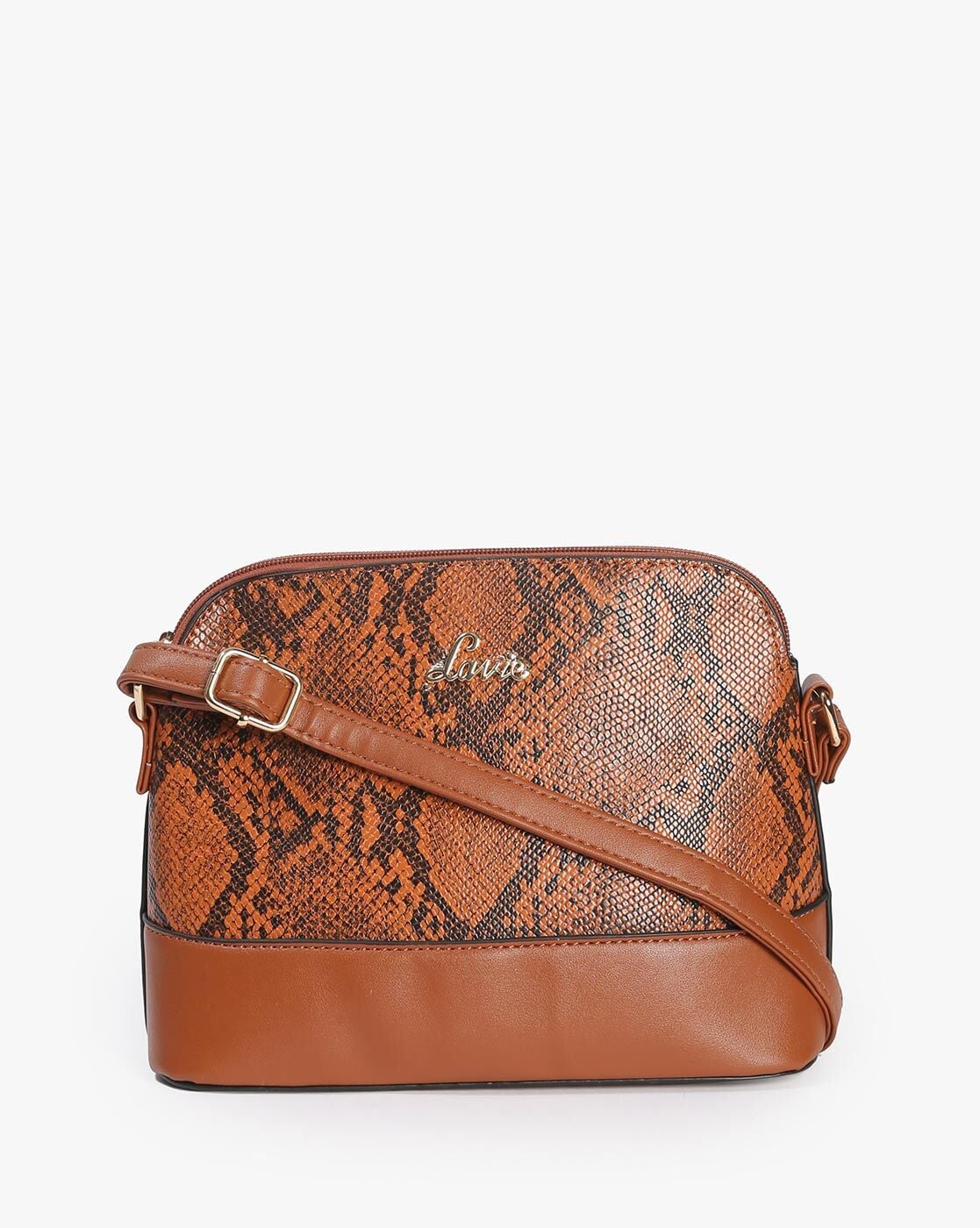 Diamond Matte Python Belly Sling Bag