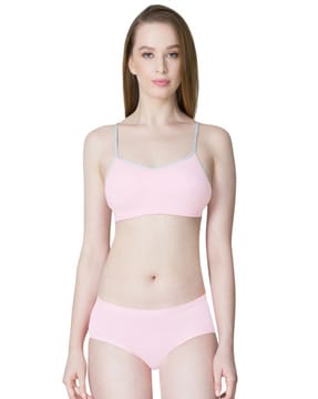 Buy Van Heusen Women Seamless Cups & Non Padded Cami Bra - White