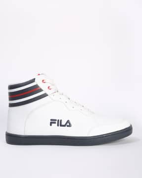 high top filas white