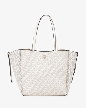 Michael Kors White Sullivan Small Logo Top-Zip Tote Bag 30T0GNXT1B-149  194900005651 - Handbags - Jomashop