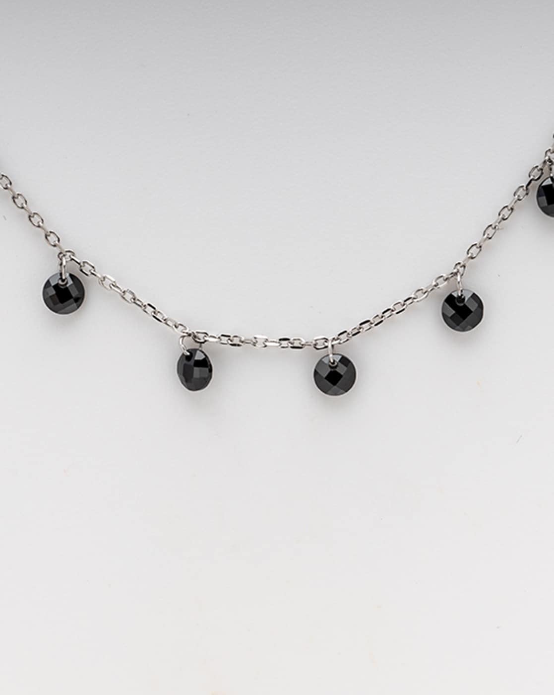 12mm Crystal Cushion Cut Necklace / Black Diamond offers / Antique Silver / Necklace Made With Premium Crystals **FREE SHIPPING**