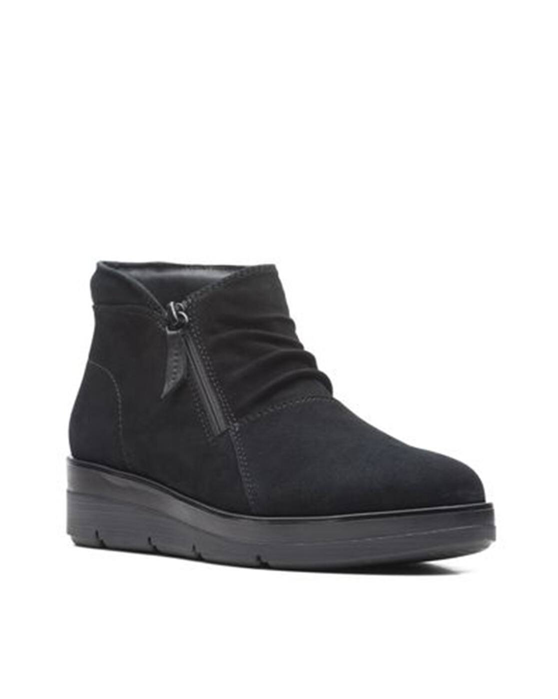 clarks booties with zipper