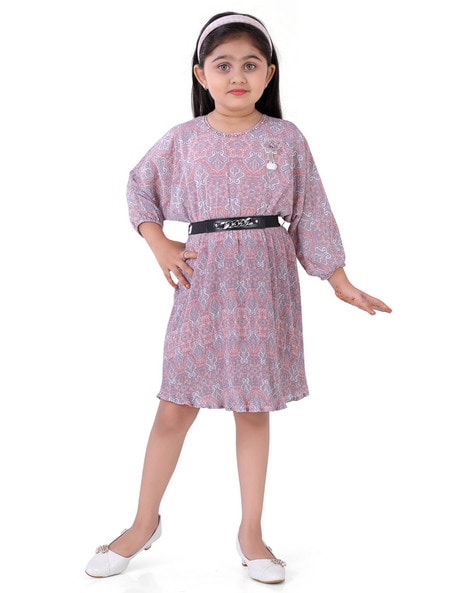 Buy Pink Dresses Frocks for Girls by POPLINS Online Ajio