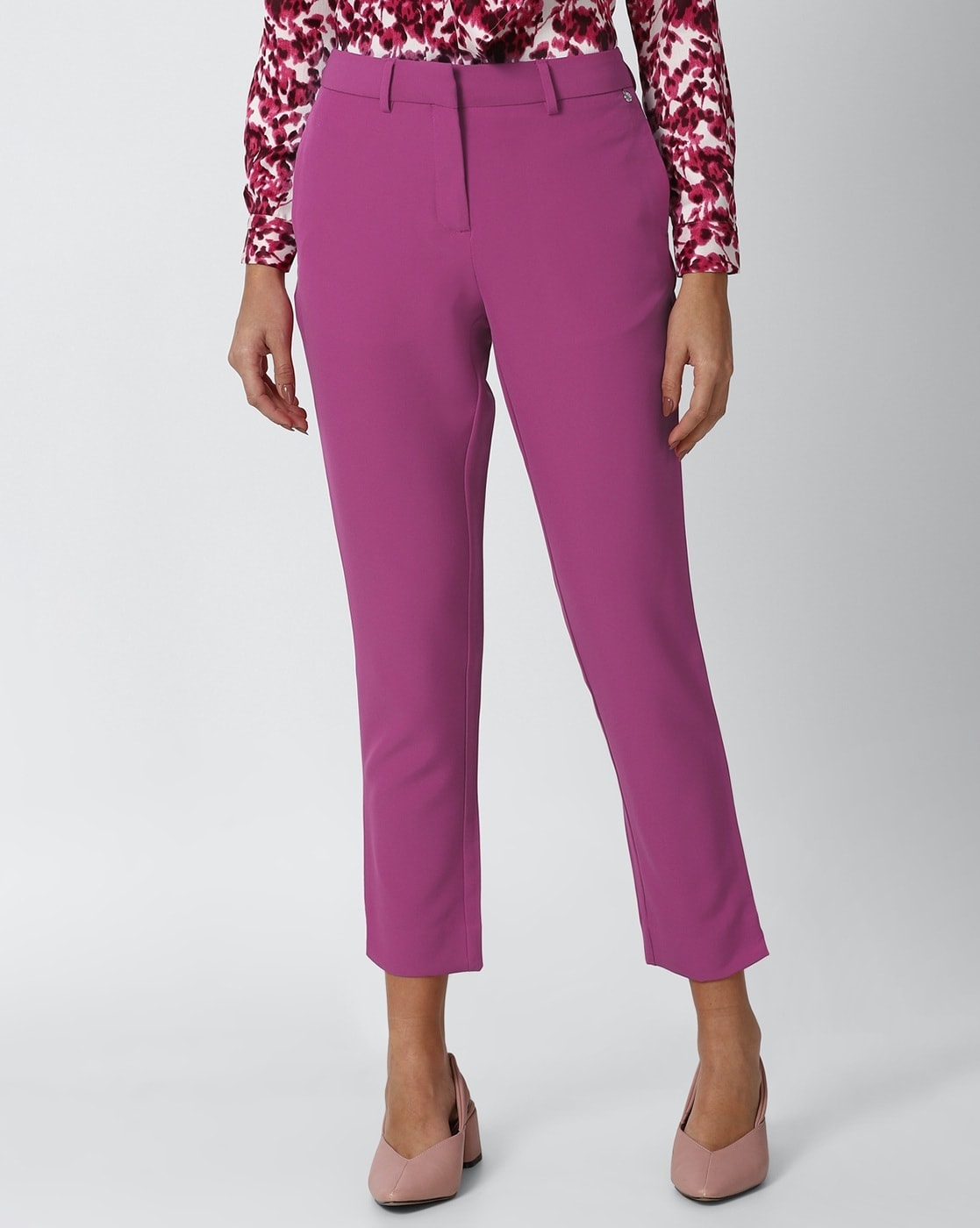 Buy Cream Trousers & Pants for Women by PANIT Online | Ajio.com