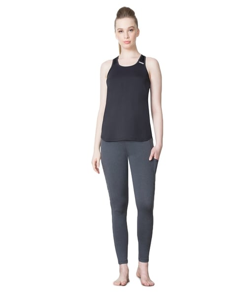 Buy Jockey Easy Movement Joggers - Charcoal Melange at Rs.1399