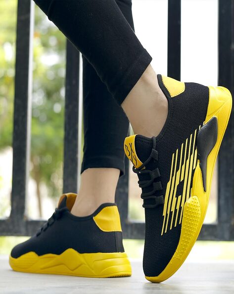 Buy Yellow Sports Shoes for Men by RIFFWAY Online