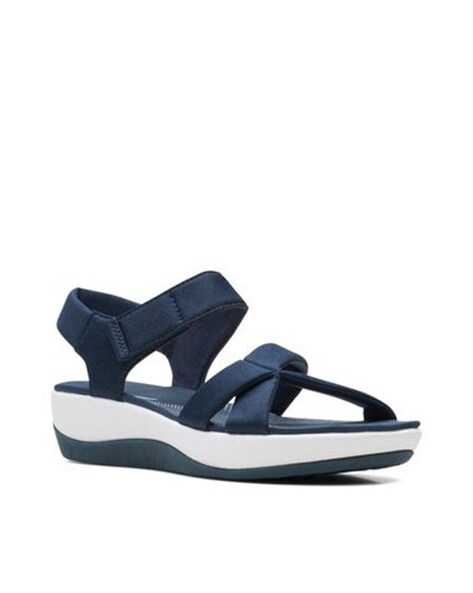 clarks navy blue sandals