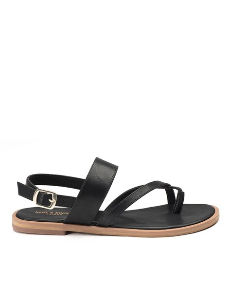 Flat black strappy sandals new arrivals