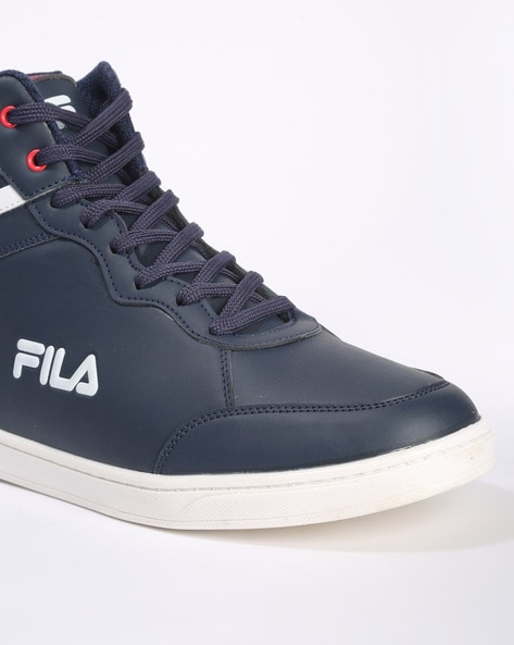 fila platform trainers black