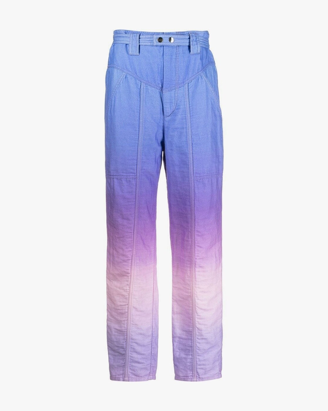 Buy Isabel Marant Panelled Ombre-Dyed Kaoritd Trousers, Blue Color Women