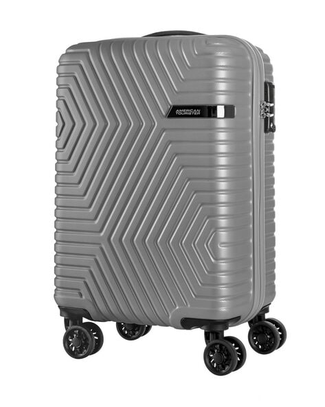 american tourister grey trolley bag