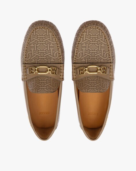 Bally Lezy monogram-print Loafers - Brown