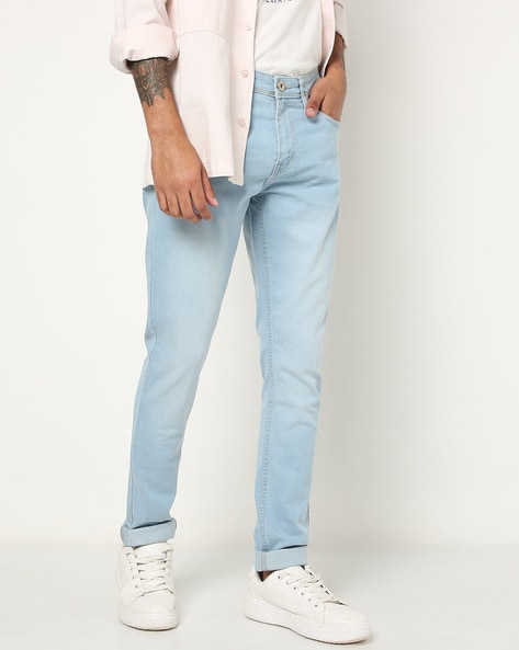 Experience 116+ light blue denim jeans latest