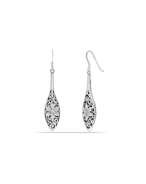 silver matt finish earrings – Symetree