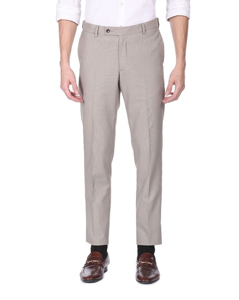 Buy Arrow Sport Khaki Regular Fit Trousers from top Brands at Best Prices  Online in India | Tata CLiQ