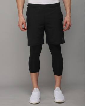 Buy Black Shorts \u0026 3/4ths for Men by 