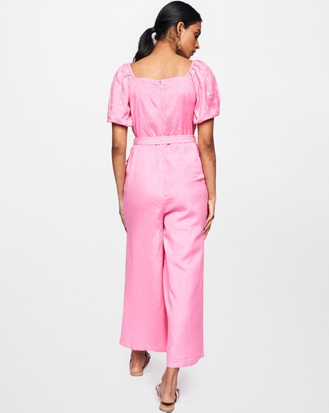 Vacation Ready Belted Romper - Pink | Bar T Boutique LLC